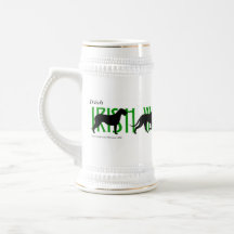 4 Irish Wolfhound Silhouettes Mug