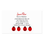 4 Ladybugs Calling Card Business Card Templates