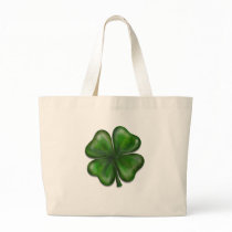 4 leaf clover tote bag