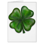 4 leaf clover greeting cards