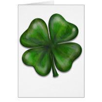 4 leaf clover greeting cards