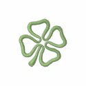 4-leaf Clover Outline embroidered shirts