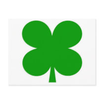 4 leaf clover postcard