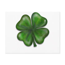 4 leaf clover postcards