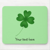 4 leaf clover St. Patrick's day Mouse Pads