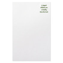 4-legged children are a blessing stationery design