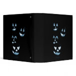 4 Lit Jack-O-Lanterns - Blue 3 Ring Binders