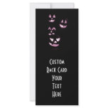 4 Lit Jack-O-Lanterns - Pink Custom Rack Card