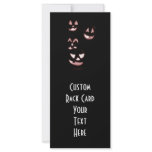 4 Lit Jack-O-Lanterns - Red Full Color Rack Card