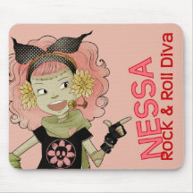 4 Little Monsters - Nessa Mousepads