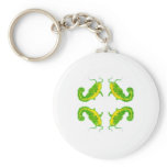 4 Lucky Fish Keychains