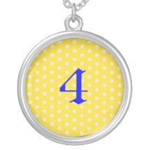 4,NUMBER, LETTER ON HONEYCOMB NECKLACES