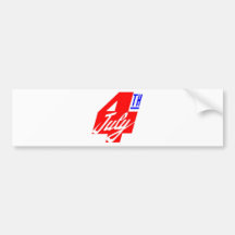 4 Of July Bumper Sticker