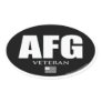 4 pack AFGHANISTAN WAR VETERAN OVAL STICKER