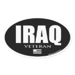 4 pack IRAQ WAR VETERAN OVAL STICKER