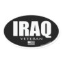 4 pack IRAQ WAR VETERAN OVAL STICKER