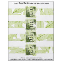 4 per sheet Bar Soap Band Leaves Paper Party Favor Flyers