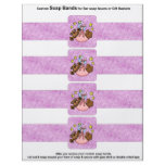 4 per sheet Bar Soap Bands Baby Girl Paper Favors Custom Flyer