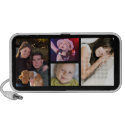 4 Photo Collage Personalized Desktop Speaker doodle
