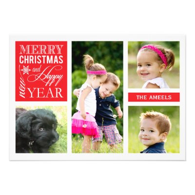 4 Photo  |  Holiday Photo Card