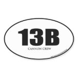 4 PK US ARMY CANNON CREWMEMBER OVAL STICKERS