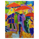 4 Red Umbrellas by Piliero Flyer Design