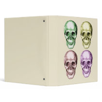 4 Skulls Vinyl Binder