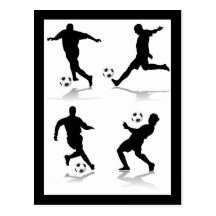 4-soccer-players postcard