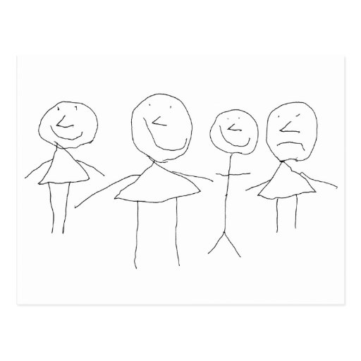 4 stick figures