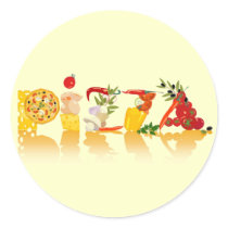 4 ROUND STICKERS