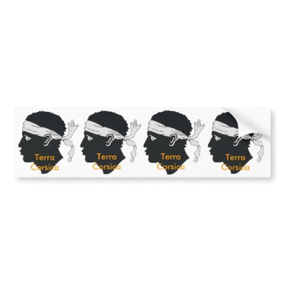 4 stickers carosserie automobile corsica  corse bumper stickers by zarouri