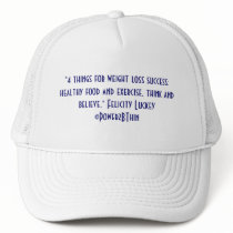 4 Things for Weight Loss Success hats by Power2BThin 4 Things for Weight Loss Success hats