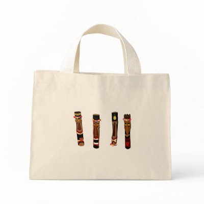 4 tikis tote bags by blitzen71