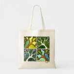 4 Trees in Watercolor and Pen & Ink Tote Bag