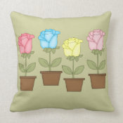 4 Tulips throwpillow