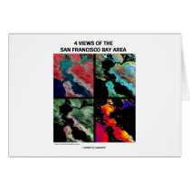 4 Views Of The Bay Area (Satellite Imagery) cards