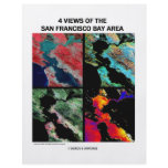 4 Views Of The Bay Area (Satellite Imagery) Flyer Design
