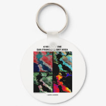 4 Views Of The Bay Area (Satellite Imagery) keychains