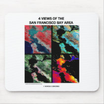 4 Views Of The Bay Area (Satellite Imagery) mousepads