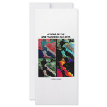 4 Views Of The Bay Area (Satellite Imagery) rack cards by wordsunwords 4 Views Of The Bay Area (Satellite Imagery) rack cards