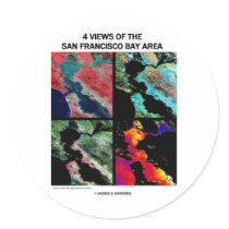 4 Views Of The Bay Area (Satellite Imagery) stickers by wordsunwords 4 Views Of The Bay Area (Satellite Imagery) stickers