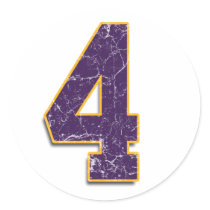 #4 Vikings Brett Favre sticker by wylddesyns #4 Vikings Brett Favre sticker