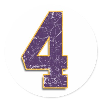 #4 Vikings Brett Favre sticker by wylddesyns