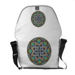 4 Waves Illusion Round Messenger Bag