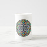 4 Waves Illusion Round Bone China Mug