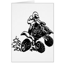 4 Wheel Quad Racing Greeting Cards