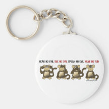 4 Wise Monkeys Key Chain