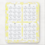 4 Year calendar (2012-2015) Nice Yellow Design Mousepad