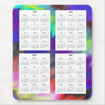 4 Year calendar (2013-2016) Mousepads