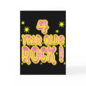 4 Year Olds Rock! (Pink) Greeting Card by TShirtDotCom 4 Year Olds Rock! (Pink) Greeting Card